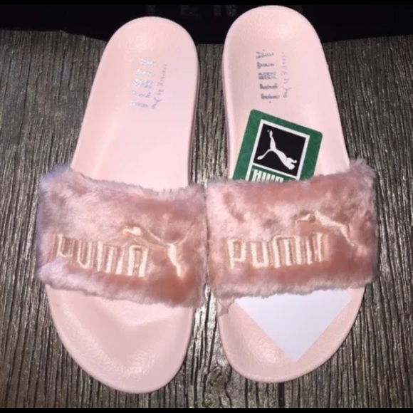 fenty fur puma slides